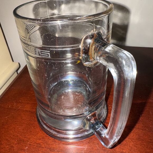 VTG Princess House Beer Mug Stein Pheasants Weighted Base Glass - Picture 4 of 7